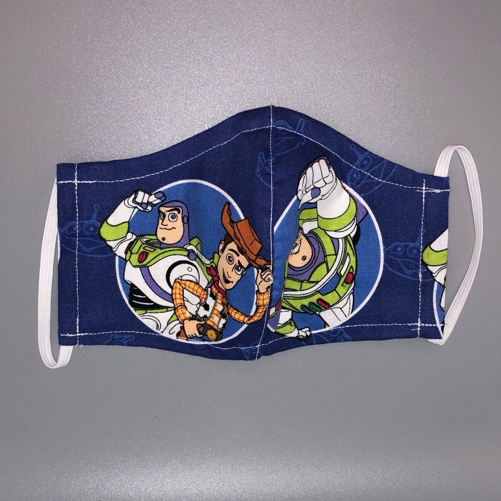 Toy story woody and buzz fabric face mask